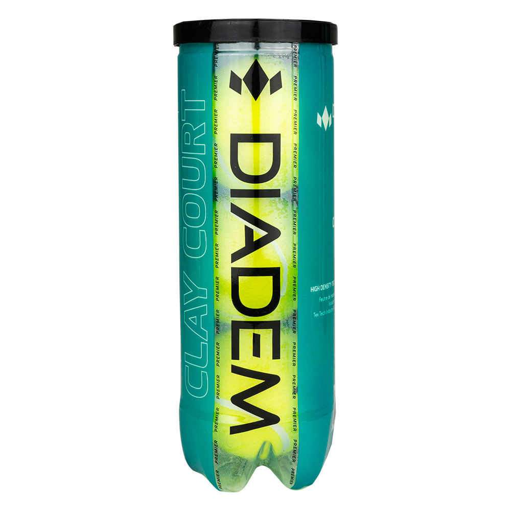 Мячи для большого тенниса DIADEM Premier Clay Court 3B, BALL-CASE-CLAYCRT, упаковка 3 мяча, ITF