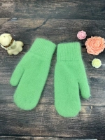 варежки ангора пушистые теплые зимние