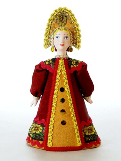 Кукла коллекционная Потешного промысла девушка в русском костюме  (стилизация).
