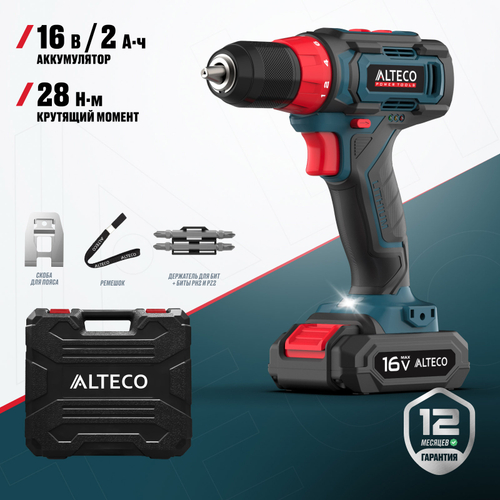 Аккумуляторная дрель-шуруповерт ALTECO CD 16-28