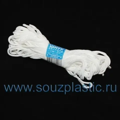 Шнур бытовой 3мм 25м