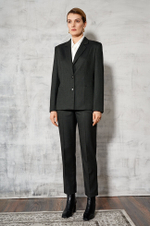 3861 Брюки женские (графитовый жаккард)