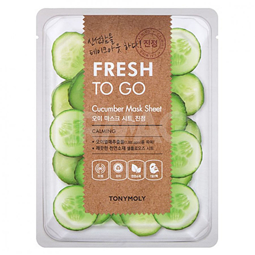 Tony Moly Маска тканевая с огурцом - Fresh to go mask sheet, 22г