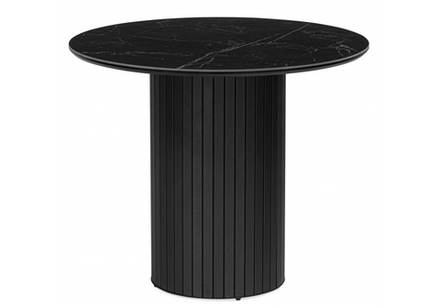 Керамический стол Woodville Гравент 90 черный мрамор shakespeare black, черный