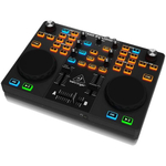 BEHRINGER CMD STUDIO 2A MIDI контроллер для DJ на 2 деки, со встроенным 4 канальным аудио интерфейсом