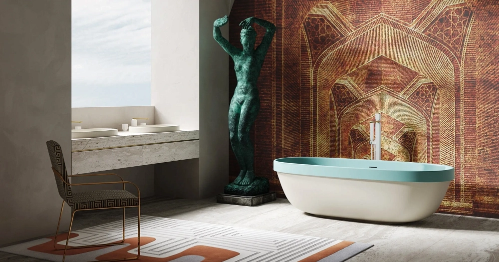 Ванна GRECA IN 180x80RAL матовая покраска по RAL полностью