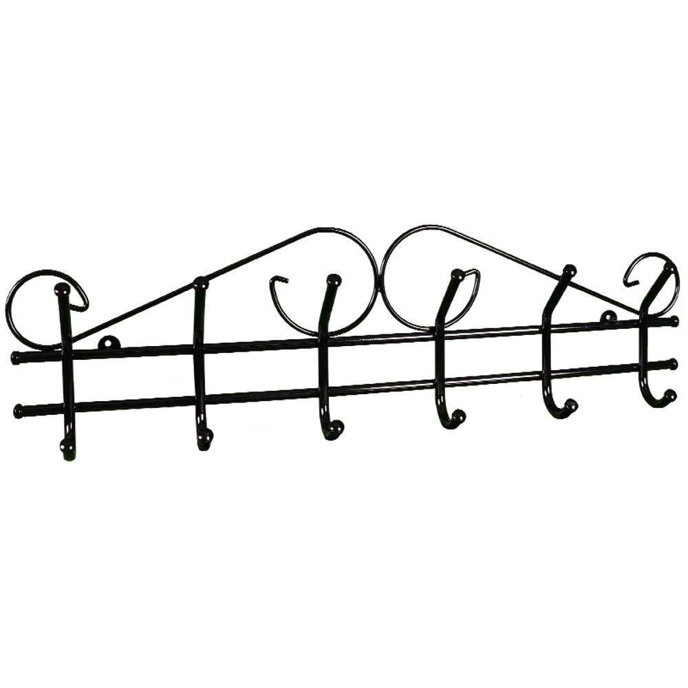 Вешалка настенная "Ажур 6" (черный), ЗМИ, г. Соликамск