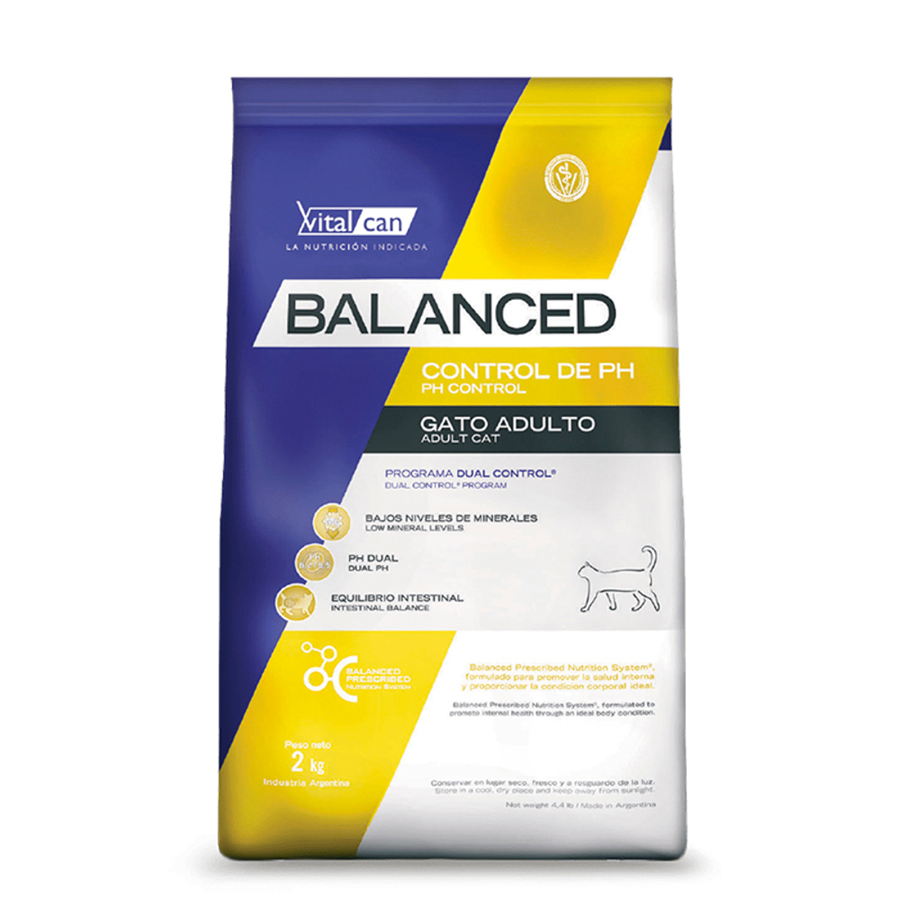 Vitalcan Balanced рН контроль 2 кг КУРИЦА сухой корм для кошек Виталкан