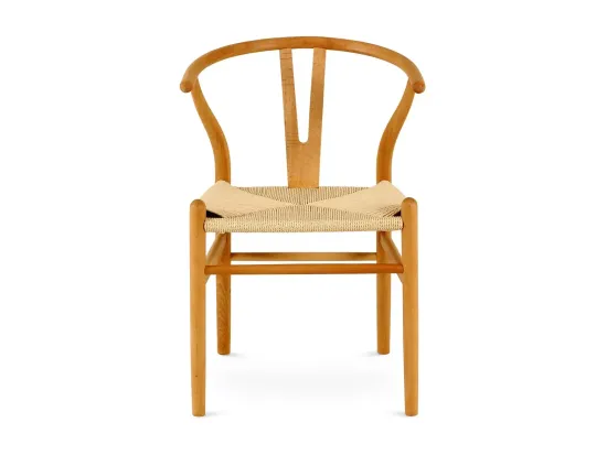 Стул деревянный обеденный с мягким сиденьем Wishbone Премиум