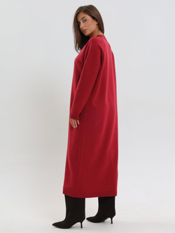 Вязанное платье длинное