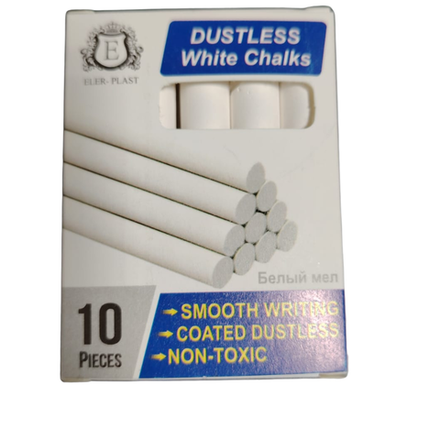 Мелки белые Eler-Plast 10 шт