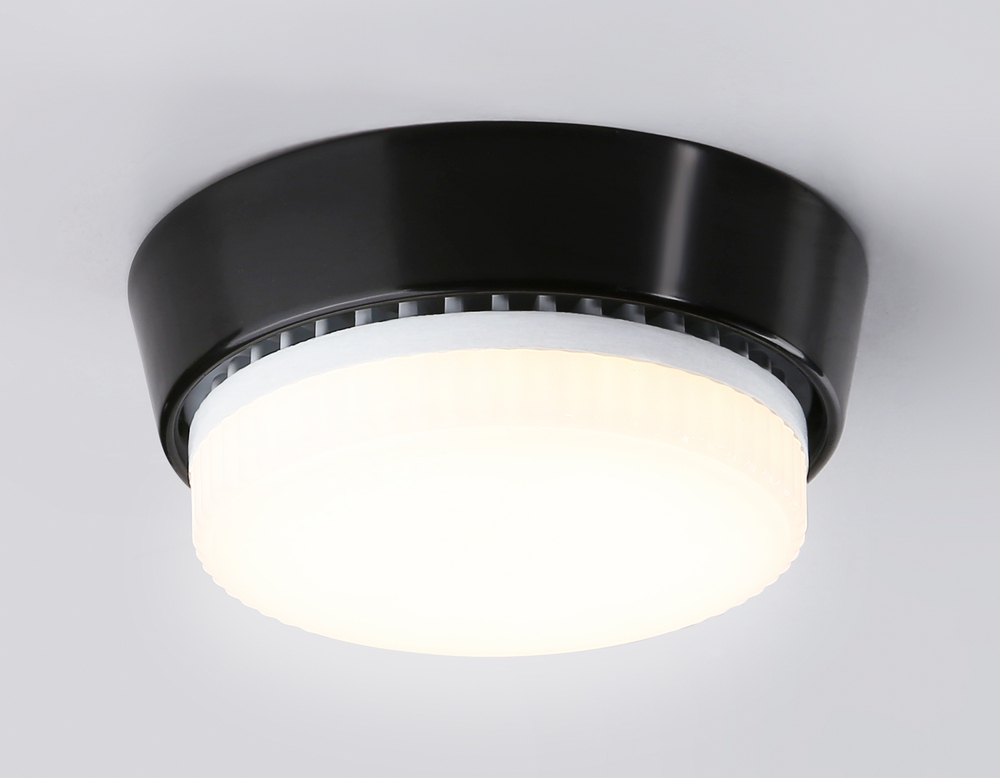 Светильник накладной G10189 BK черный GX53 max 12W D90*20