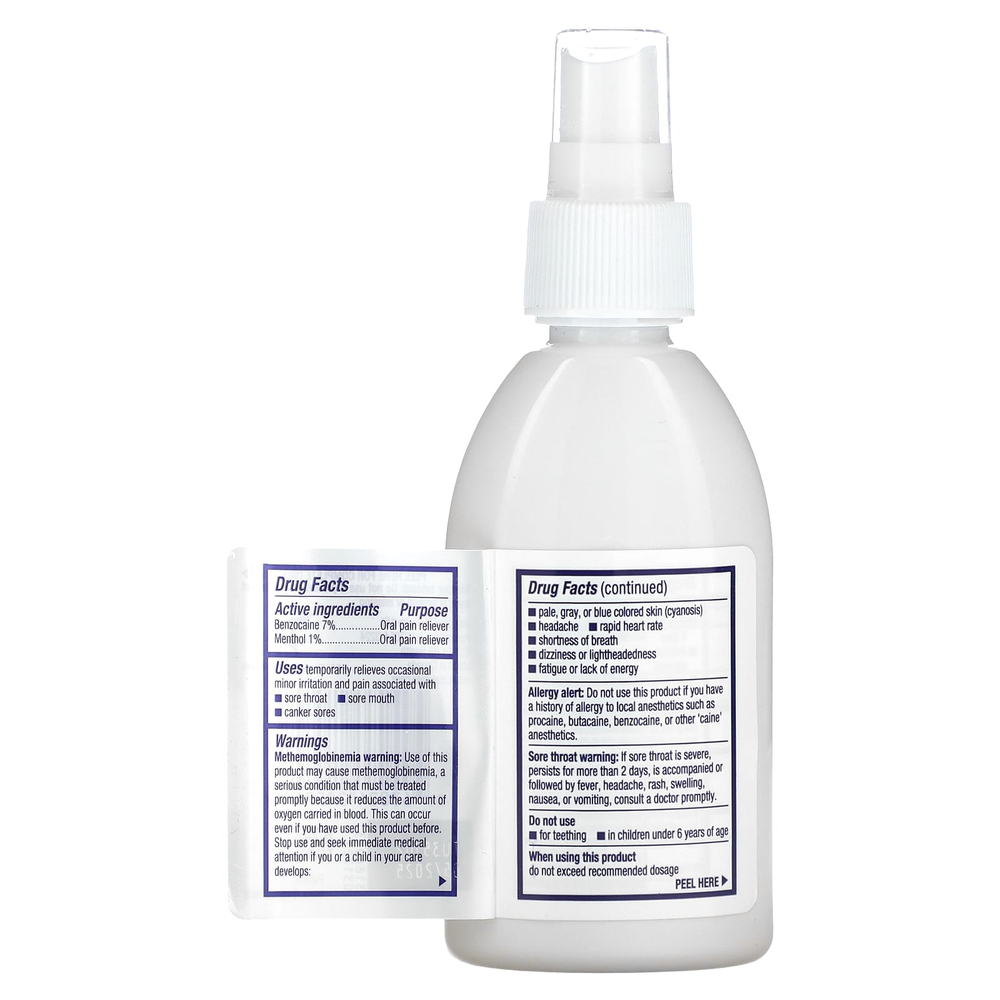 Mucinex, InstaSoothe, спрей для облегчения боли в горле, с вишней, 115 мл (3,8 жидк. унции)