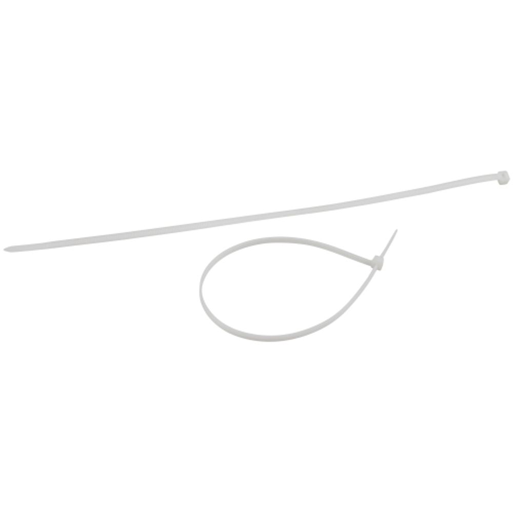 Кабельная стяжка ЭРА NO-224-598 (хомут) нейлоновая морозостойкая 4.8 х 200 мм белая (100 шт/уп)