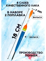 Поплавки для рыбалки летние скользящие из бальсы 3 гр