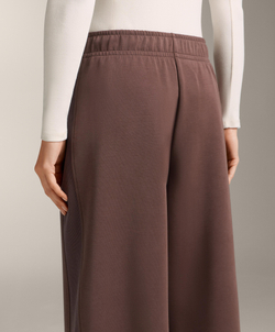 OYSHO Широкие брюки с начесом и модалом, коричневый