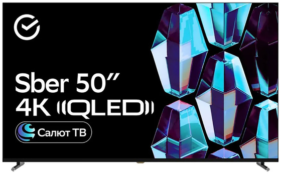 Sber SDX-50UQ5234(UHD Smart,Салют ТВ,metal frameless) Телевизор QLED