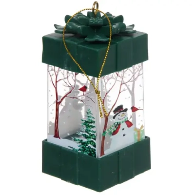 Сувенир с подсветкой «Сказочный подарок» 5,3*10,5 см, Зеленый