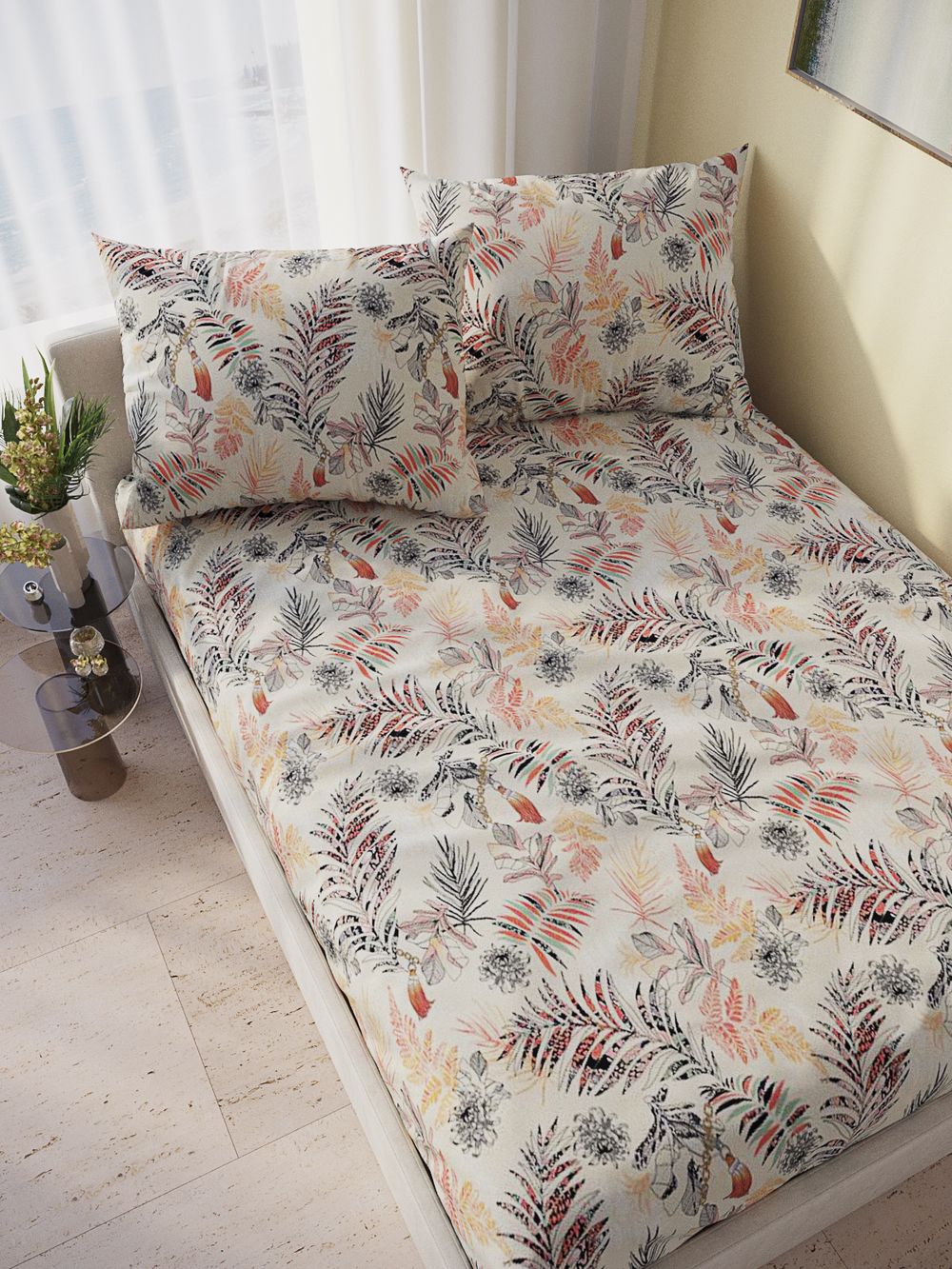 Простынь на резинке Сказка "Миледи" 90х200 см