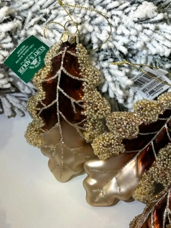 Елочная игрушка Дубовый лист