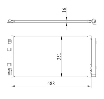 Kular - 86130-KLR - Condenser, air conditioning