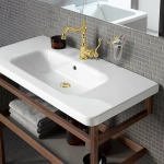 Смеситель для раковины Paini Duomo 88OP250 золото
