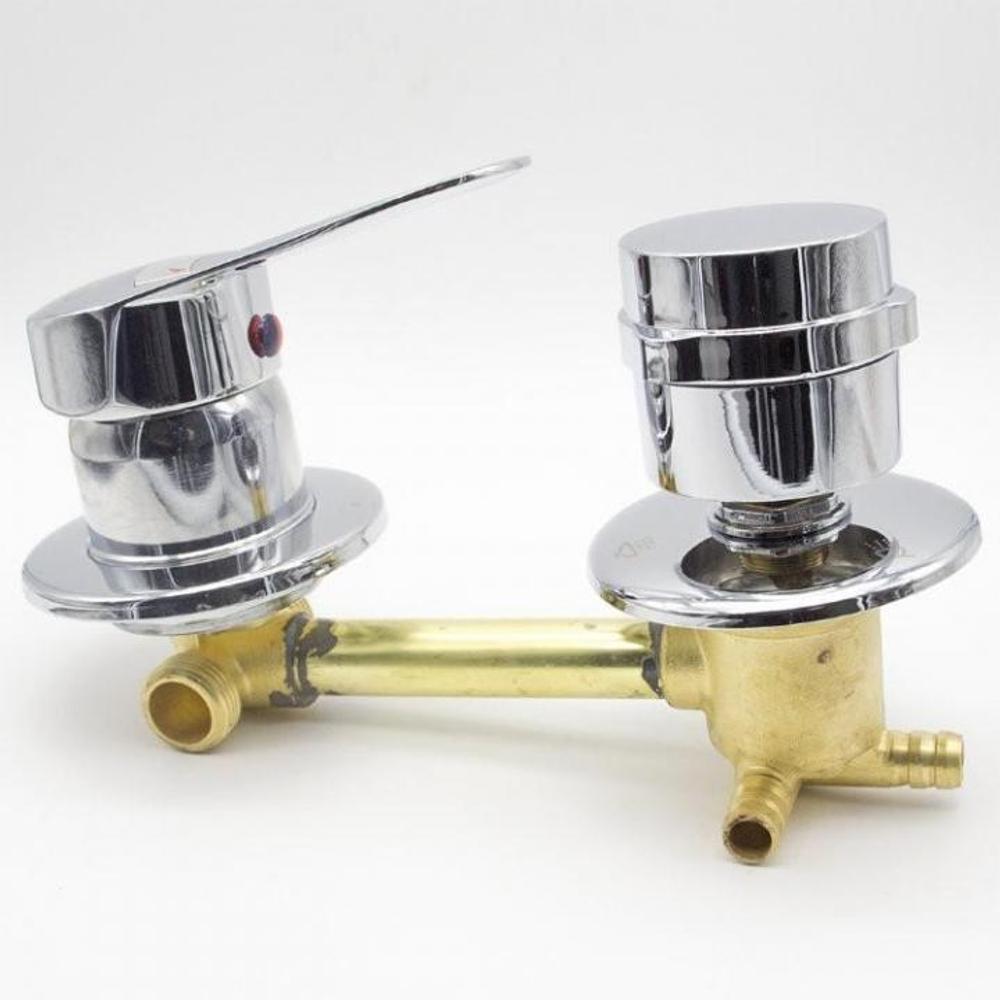 Смеситель для душевой кабины центра 100мм хомут,  3 режима