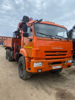 Кран центр "КАМАЗ" 659100 на шасси КамАЗ 43118 6x6 Бортовой с КМУ 659100 (Дизельный, 6,7 л, 292 л.с.