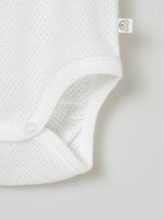 Комплект боди "Молоко/Жемчуг" из ажурного хлопка 0+