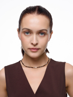 Чокер "Plane brown gray" Silver