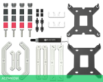 Система жидкостного охлаждения для процессора ID-Cooling SL360 XE White