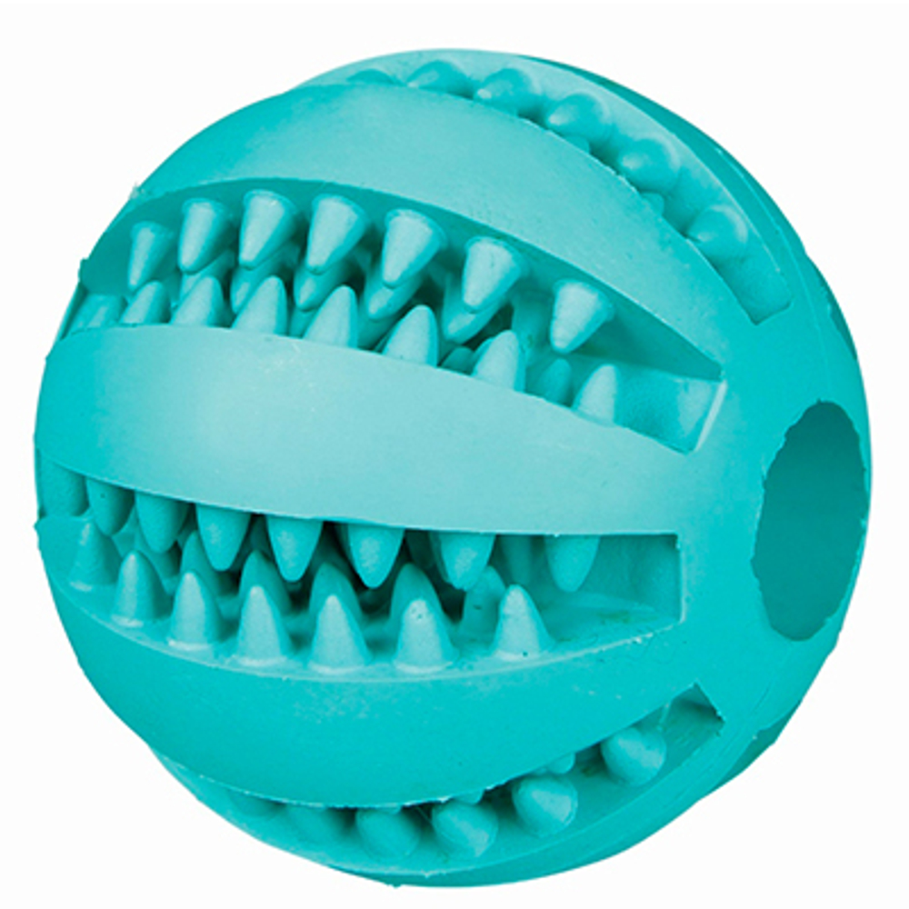 Trixie Игрушка для собаки "Мяч для бейсбола" Denta Fun, ф 5 см, резина, зелёный