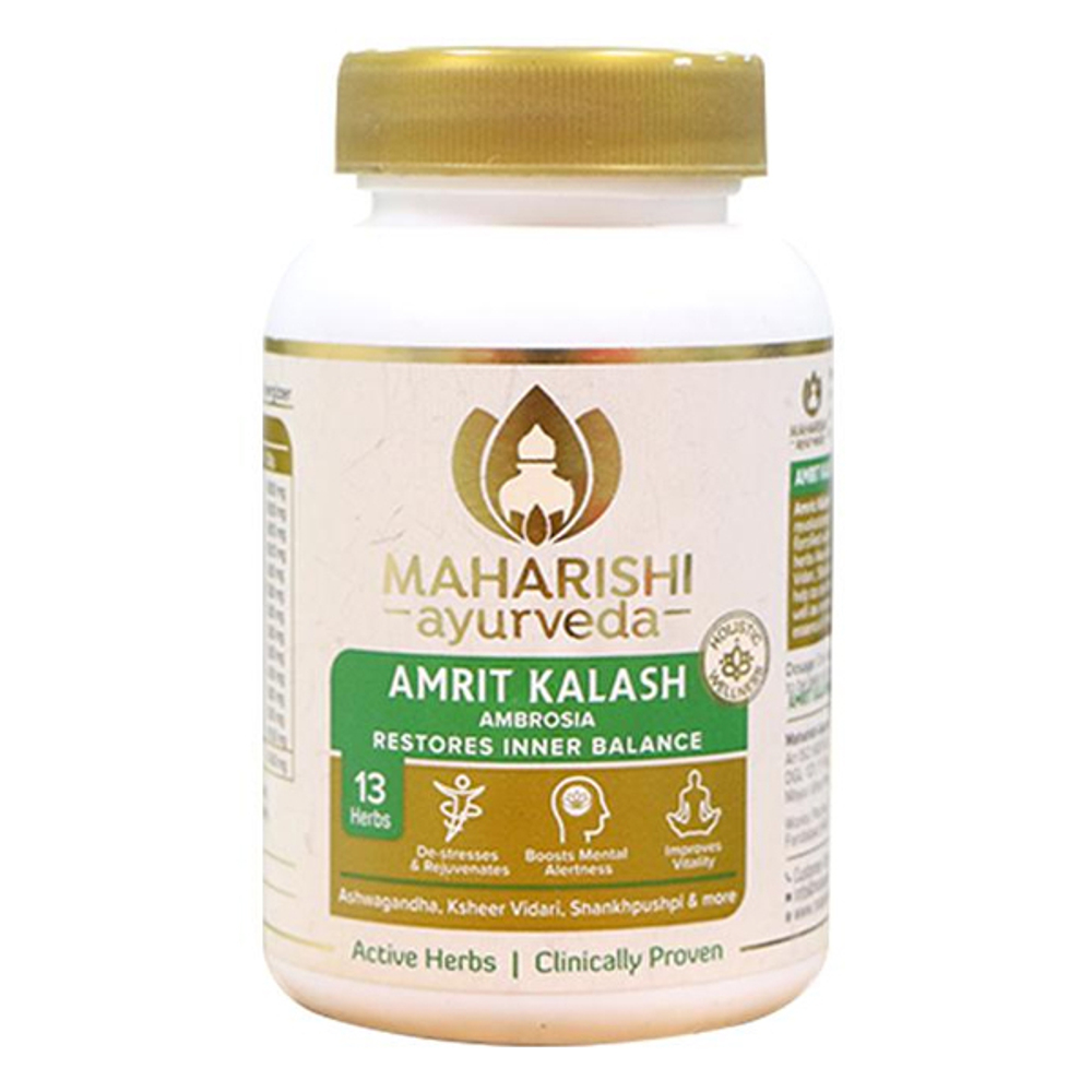 Амрит Калаш Махариши (Amrit Kalash Maharishi Ayurveda), 60 таблеток и 600 гр