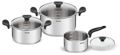 Набор посуды Tefal PRIMARY 6 предметов 16/20/24 см E3086S74