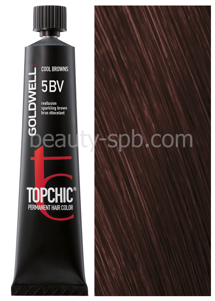 Goldwell Topchic 5BV искрящийся коричневый 60 мл