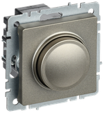 BRITE Светорегулятор поворотно-нажимной 600Вт СС10-1-0-БрШ шампань IEK