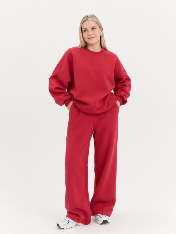 Брюки с велюровым эффектом 