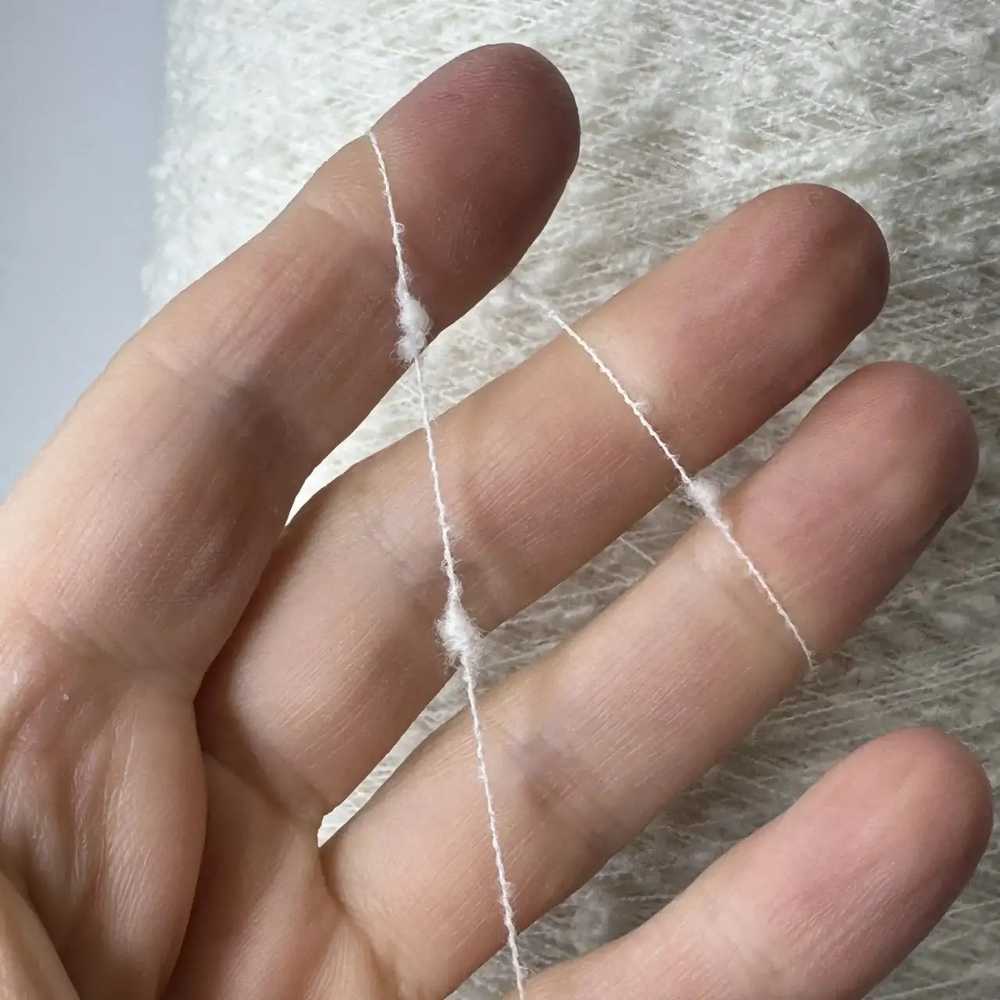 RISO - Lineapiu’ SPA; 76% меринос, 23% п/а, 1% эластан; 900м/100гр; col. 89001, цвет: белый; S711