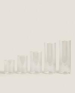 Zara Home Подсвечник из стекла, цвет прозрачный, 12 см