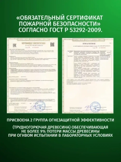 ОгнеБиоЗащита для дерева 2 группа PROF, огнезащита PROSEPT (Просепт) красный 20л. (арт. 006-20к)