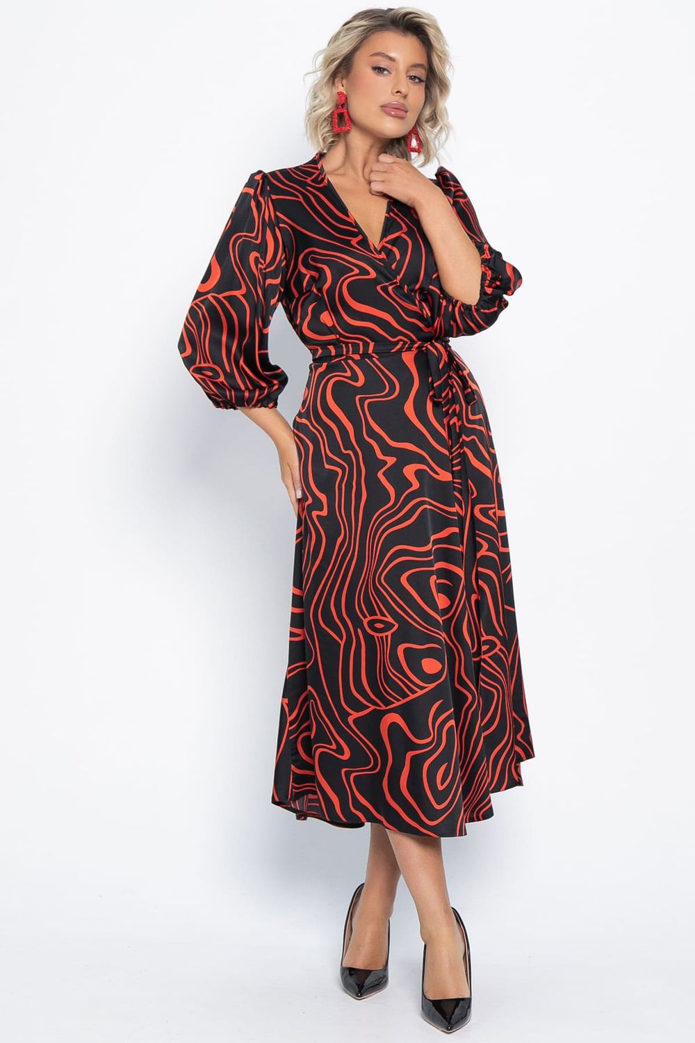 Платье Инна (черно-красное) П15068-13М LT Collection