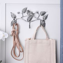 Вешалка настенная "Терра Гаэта" (с 3-мя крючками) Античное серебро