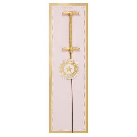 Бенгальская свеча "Буква I" (золото) 1 шт