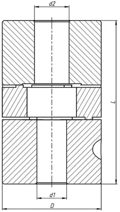Кулачковая муфта JM2-30x40-8x10