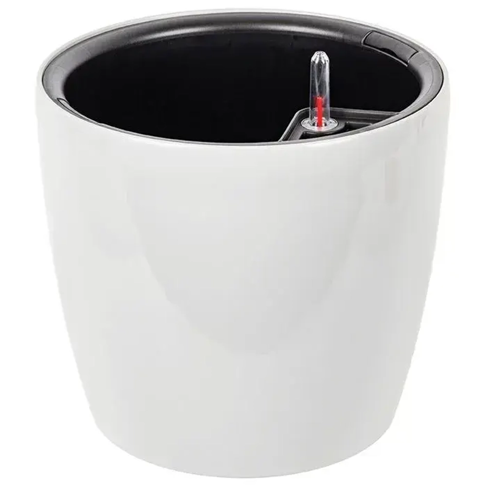 Кашпо АНФА D360мм с вставкой и с автополивом Белый