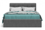 Белла Кровать без ПМ 140 Рогожка Мальмо серый