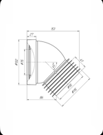 Труба фановая 110*45 W4228