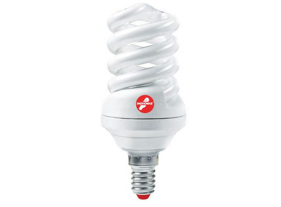 Лампа люминесцентная компакт. SPC 15Вт E14 2700К T3 ЭКОНОМКАLKsmSPC15wE1427eco
