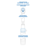 KING TONY (34362-2DG) Динамометрический ключ серии "EXACT", 3/8", 20-100 Нм, для левой и правой резьбы, футляр