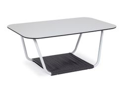 "Глория" журнальный стол 90х60см из HPL, цвет "молочный"